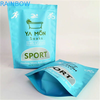 Matt Proof Leak Finish Mylar Doypack com Janela Personalizado Dimensões e Necessidades de Design