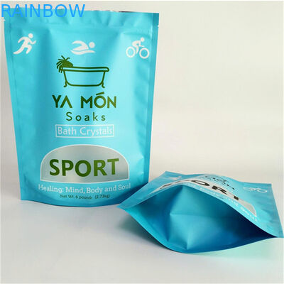 Matt Proof Leak Finish Mylar Doypack com Janela Personalizado Dimensões e Necessidades de Design