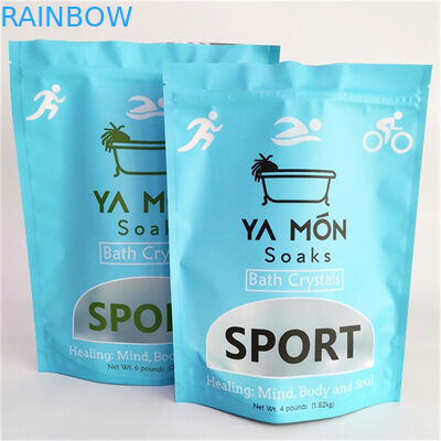 Matt Proof Leak Finish Mylar Doypack com Janela Personalizado Dimensões e Necessidades de Design