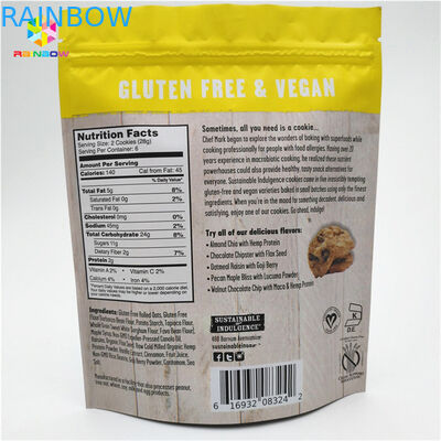 Material ecológico e seguro Sacos de embalagem de lanches aceitos até 10 cores disponíveis