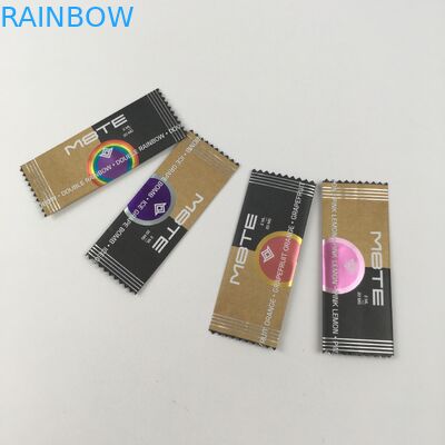 Saquinho de almofada laminado e fechado, flexível e vazio