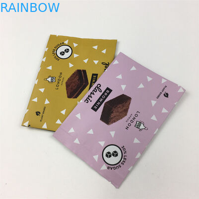 À prova de umidade 200g Sacos de selos traseiros Bolinhos de chocolate