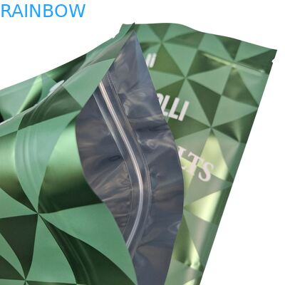 Embalagem de plástico para esfregar o corpo Saco de banho Sal natural de mergulho Sacos Mylar com fecho