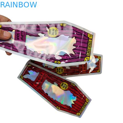 Folha de Tabaco  Doce Biscoito Goma Flor Seca Erva Folha Grabba Sacos Mylar Die Cut 3,5g