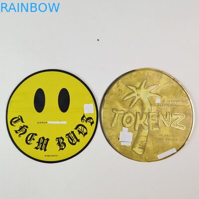 Sacos de Mylar irregulares de 3,5 g e 7 g com fecho interno Impressão de papel alumínio à prova de odor Saquete de plástico comestível