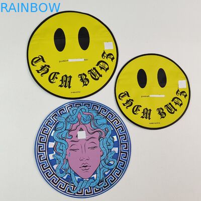 Sacos de Mylar irregulares de 3,5 g e 7 g com fecho interno Impressão de papel alumínio à prova de odor Saquete de plástico comestível