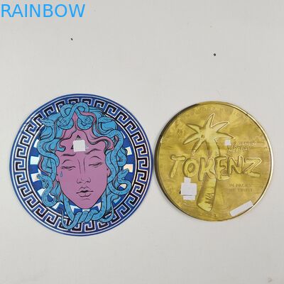 Sacos de Mylar irregulares de 3,5 g e 7 g com fecho interno Impressão de papel alumínio à prova de odor Saquete de plástico comestível