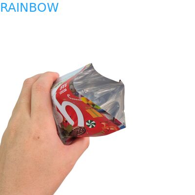 Embalagem de lanches biodegradável de qualidade alimentar, selável a calor, saco de folha de alumínio com zíper para nozes, chá, café, comida para animais de estimação