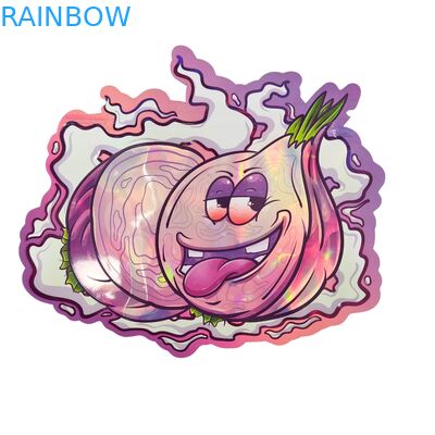 Sacos de Mylar Holográficos Soft Touch com Zíper para Doces Ervas Flores Secas Gomas Biscoitos Açúcar Embalagem à Prova de Crianças