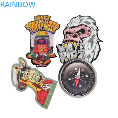 Sacos Mylar à prova de crianças irregulares de 3,5 g refeitáveis Impressão digital PET Embalagem Ziplock para biscoitos comestíveis