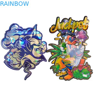 Sacos Mylar Doypack Die Cut Cali 3.5g 7g 14g 28g Sugar Cookie Grau Alimentício Brilho/fosco Herméticos com Zíper