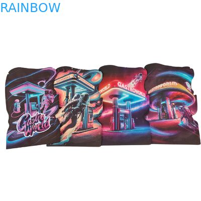 Sacos Mylar de forma irregular para gomas de biscoito Tabaco Saco de plástico PET com sacos de fecho à prova de crianças