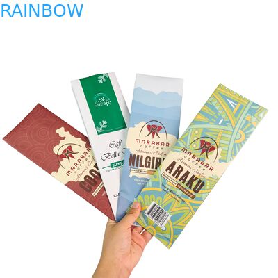 Saco de grãos de café com fecho de cadeado com válvula