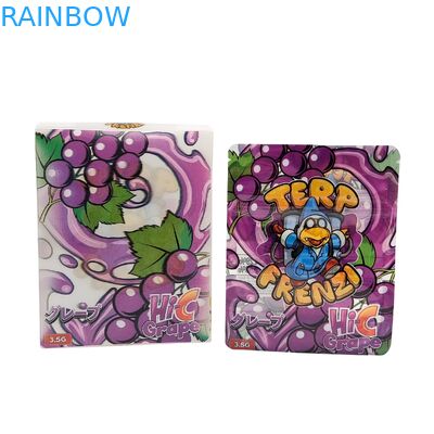 Saco Mylar à prova de crianças de 3,5 g personalizado para embalagens de lanches