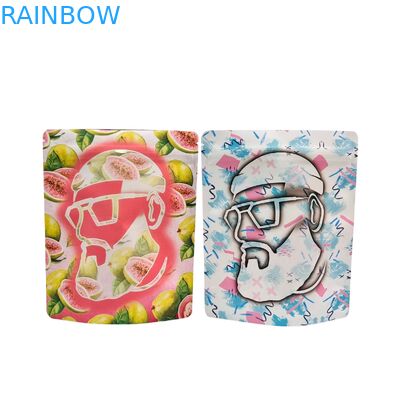 Sacos Mylar com Zíper de 3,5g 1oz Seláveis a Quente Reutilizáveis, Stand-Up, Folha de Alumínio, à Prova de Odor, Cali, para Armazenamento de Alimentos, Sacos Mylar Personalizados