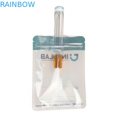 Saco de zíper branco personalizável para dentes Dentários alinhadores transparentes Embalagem de um lado transparente com vedação térmica e alinhamento do logotipo