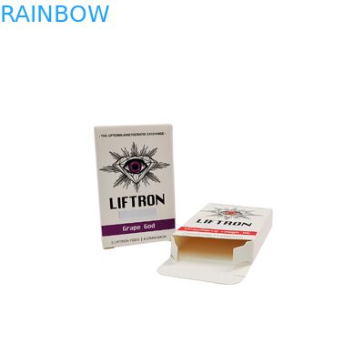 Caixa de papel kraft dobrável biodegradável, embalagem para alimentos, gravação em relevo, armazenamento para velas, doces, caixa de papelão dobrável