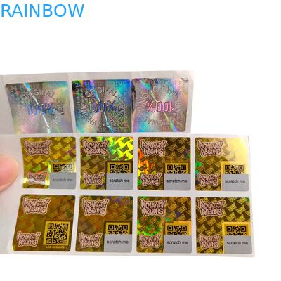 PVC Adesivo Vinil PVC Papel Adesivo Holograma UV Impresso Auto-Adesivo Rolo Etiquetas de Embalagem