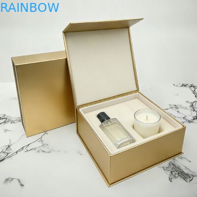 Logotipo personalizado de luxo de papelão mate biodegradável com fechamento magnético