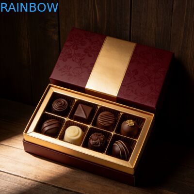 Caixa de Presente de Chocolate Personalizada com Logotipo Embalagem de Doces Chocolate Cosméticos Caixa de Barra de Chocolate Vazia