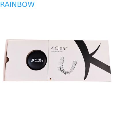 Caixas de alinhadores dentários vazias de papel kraft biodegradável de tamanho personalizado de fábrica, caixas magnéticas para presentes de joias e relógios com relevo