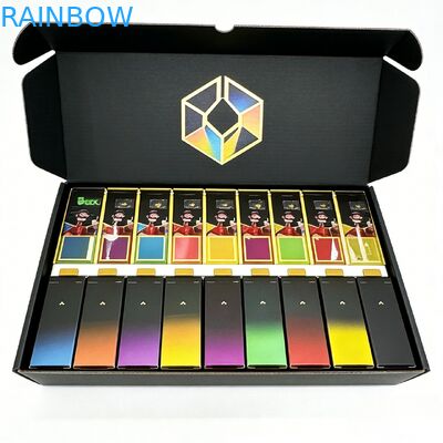 Caixa de papel personalizada de materiais reciclados de luxo com fecho magnético e inserções personalizáveis para embalagens de presentes