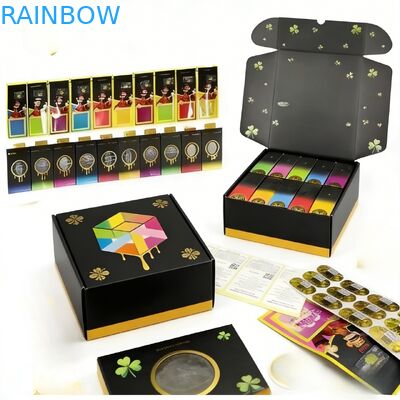 Caixa de papel personalizada de materiais reciclados de luxo com fecho magnético e inserções personalizáveis para embalagens de presentes