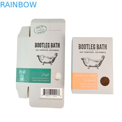 Caixa de embalagem cosmética biodegradável personalizada com design clássico e laminação brilhante