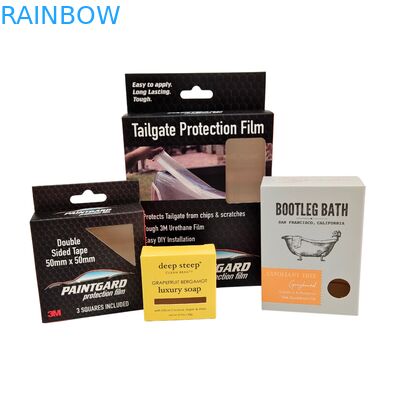 Caixa de embalagem cosmética biodegradável personalizada com design clássico e laminação brilhante