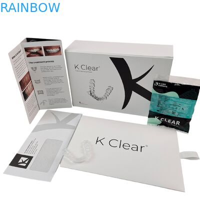 Caixa de Kit de Braces Dentários Magnéticos de Luxo Personalizado com Espesor de 350g Caixa de Embalagem de Alignador Ortodôntico