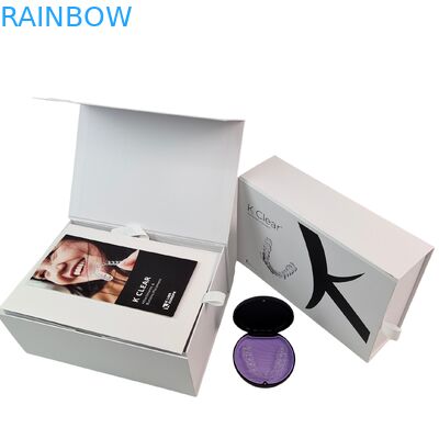 Caixa de Kit de Braces Dentários Magnéticos de Luxo Personalizado com Espesor de 350g Caixa de Embalagem de Alignador Ortodôntico