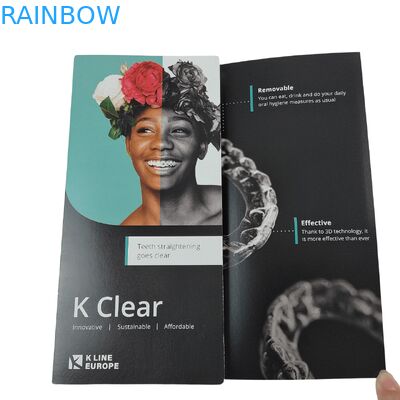 Caixa de embalagem de aparelhos dentários de logotipo personalizado Caixa de embalagem de alinhamento ortodôntico com papel inserir aparelhos dentários