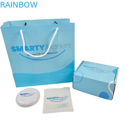 Caixas de Embalagem Personalizadas para Alinhadores Ortodônticos Aparelhos Dentários para Alinhadores Dentários com Saco de Papel