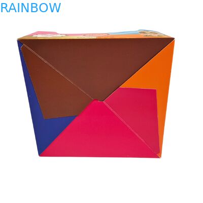 Caixa de cartão impressa personalizada com espessura de 350 g e estampagem a quente para embalagens de lanches de varejo