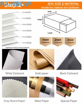 Caixa de Papel de Tamanho Personalizado com Janela Transparente para Exibição e Espessura de 350g para Embalagem de Alimentos