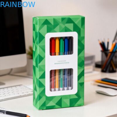 Caixa de Papel de Tamanho Personalizado com Janela Transparente para Exibição e Espessura de 350g para Embalagem de Alimentos