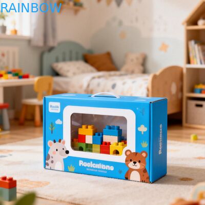 Caixa de Papel de Tamanho Personalizado com Janela Transparente para Exibição e Espessura de 350g para Embalagem de Alimentos