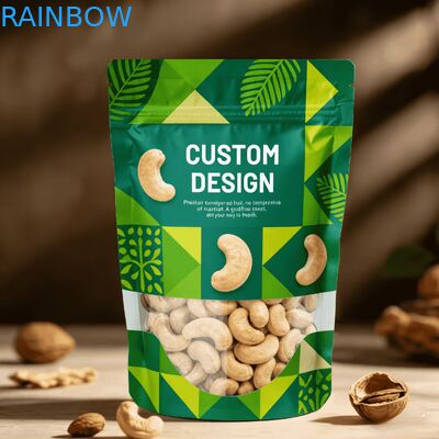 Saco de Embalagem Alimentar de Plástico Reciclado com Impressão Digital Personalizada de Alta Qualidade com Bolsa Stand Up com Selagem Térmica