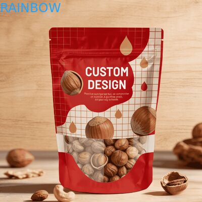 Saco de Embalagem Alimentar de Plástico Reciclado com Impressão Digital Personalizada de Alta Qualidade com Bolsa Stand Up com Selagem Térmica