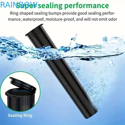 Custom Colors 80mm 98mm 109mm 116mm Child Resistant Squeeze Pop Tops Tubes Plastic Pre Packing Rolling Tube With Label Sticker