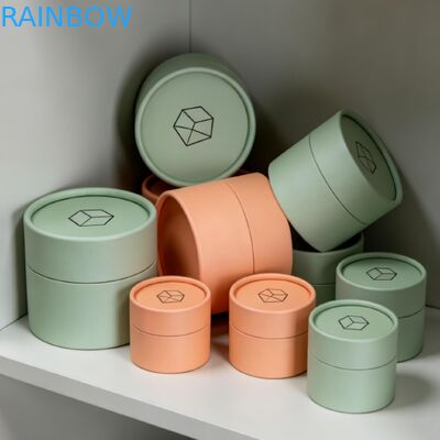 Tubos de embalagem em cilindros biodegradáveis e personalizáveis e caixa de papel ecológicos para embalagens de produtos cosméticos e perfumes seguros para uso alimentar