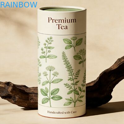 Tubos de embalagem em cilindros biodegradáveis e personalizáveis e caixa de papel ecológicos para embalagens de produtos cosméticos e perfumes seguros para uso alimentar