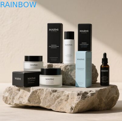 Caixas de cartão branco de luxo personalizadas para garrafas de perfume 50ml 100ml Caixa de tampa de perfume com caixa de presente premium