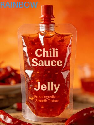 Bolsa de bico à prova de vazamento, 150ml 200ml 300ml, doypack de qualidade alimentar, molho de pimenta, suco, comida para bebê, bolsa de bico