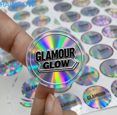 Etiquetas personalizadas de manga refletora refletora holográfica resistente a UV