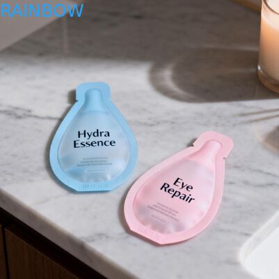 Embalagem de Sachê de Plástico para Loção de Skincare Personalizada, Sachês de Folha de Mylar para Amostras Cosméticas, Sachês com Selagem a Quente, Bolsas Pequenas