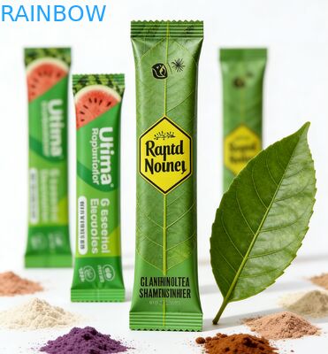 Personalizado 1g 3g 5g leite-chá em pó colágeno saquinho calor selável reciclável pet folha de alumínio laminado saco de alimentos com zíper