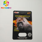 Cartão normal que empacota, tipo de empacotamento da bolha do tamanho do rinoceronte do cartão de papel com 2 furos