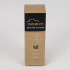 Garrafa de óleo de empacotamento gravada de Cbd do papel de embalagem de Brown da caixa de papel de Eco cosmético amigável aplicada