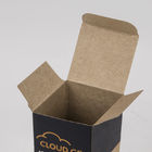 Garrafa de óleo de empacotamento gravada de Cbd do papel de embalagem de Brown da caixa de papel de Eco cosmético amigável aplicada